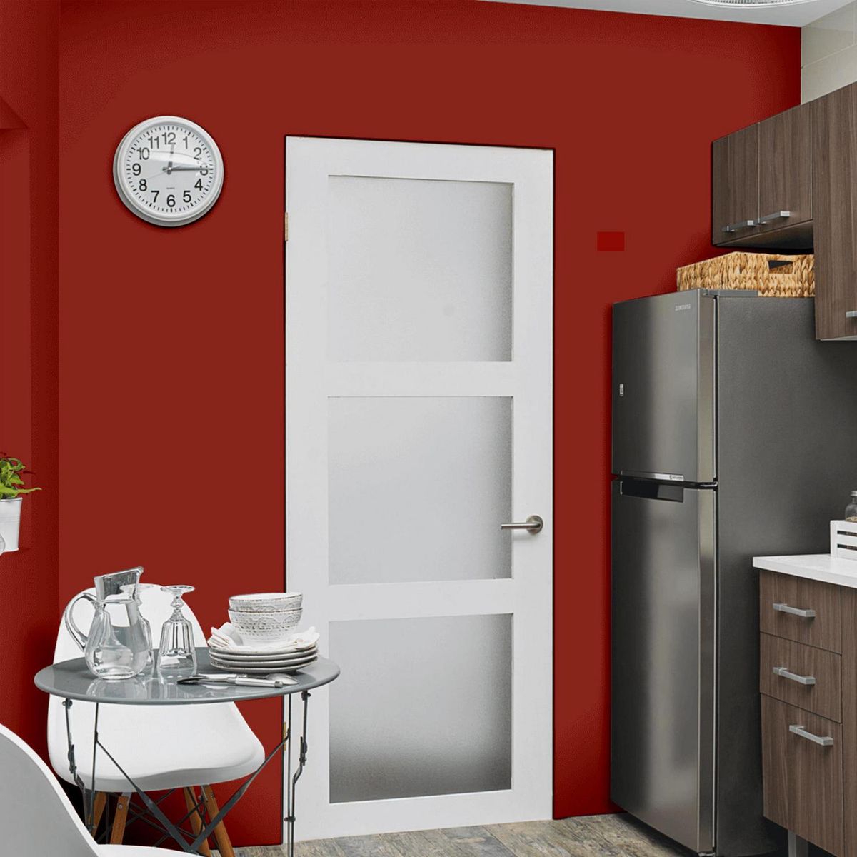  - Pintura Acrílica Mate 4 l Rojo Borgoña