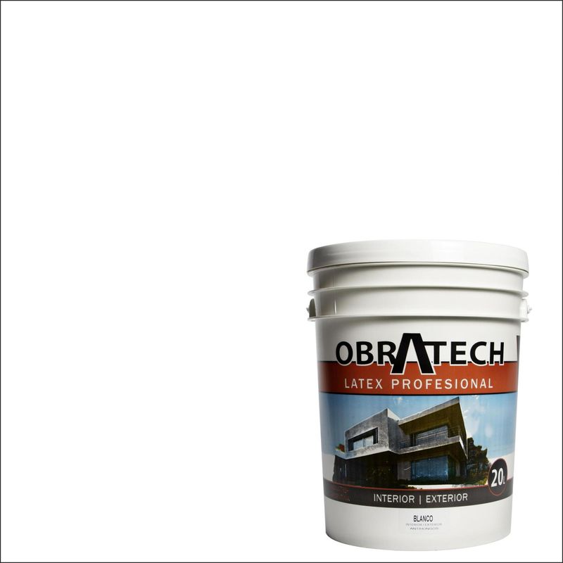 OBRATECH - Pintura Acrílica Mate 20 l Blanco
