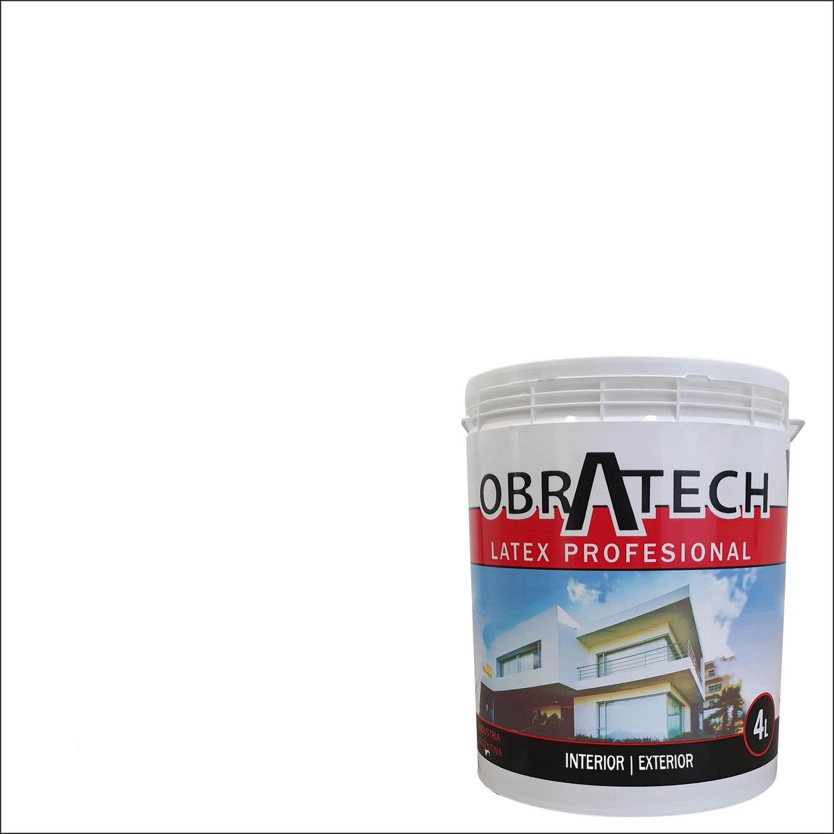 OBRATECH - Pintura Acrílica 4 l Mate Blanco
