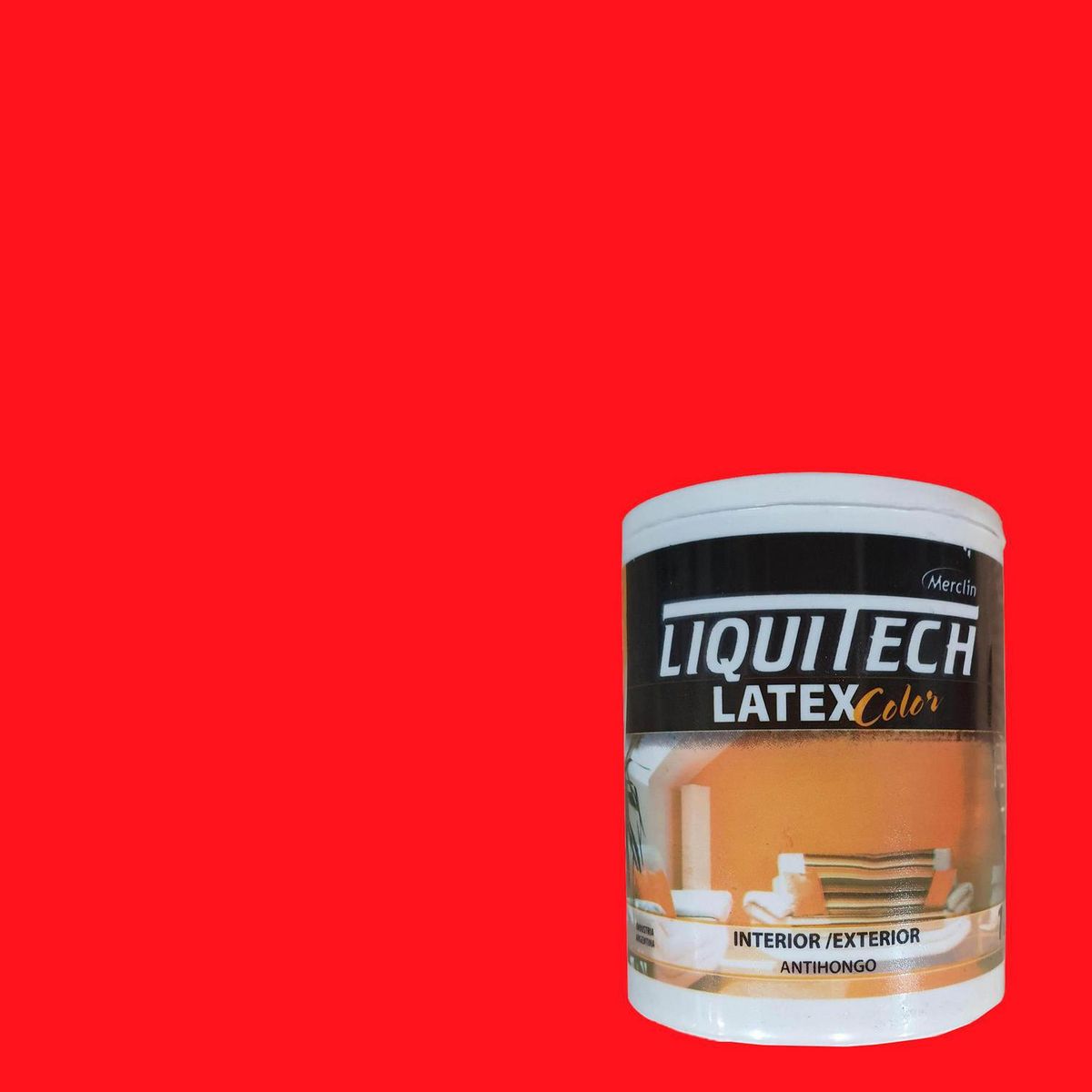  - Pintura Acrílica Mate 1 l Rojo Bermellón