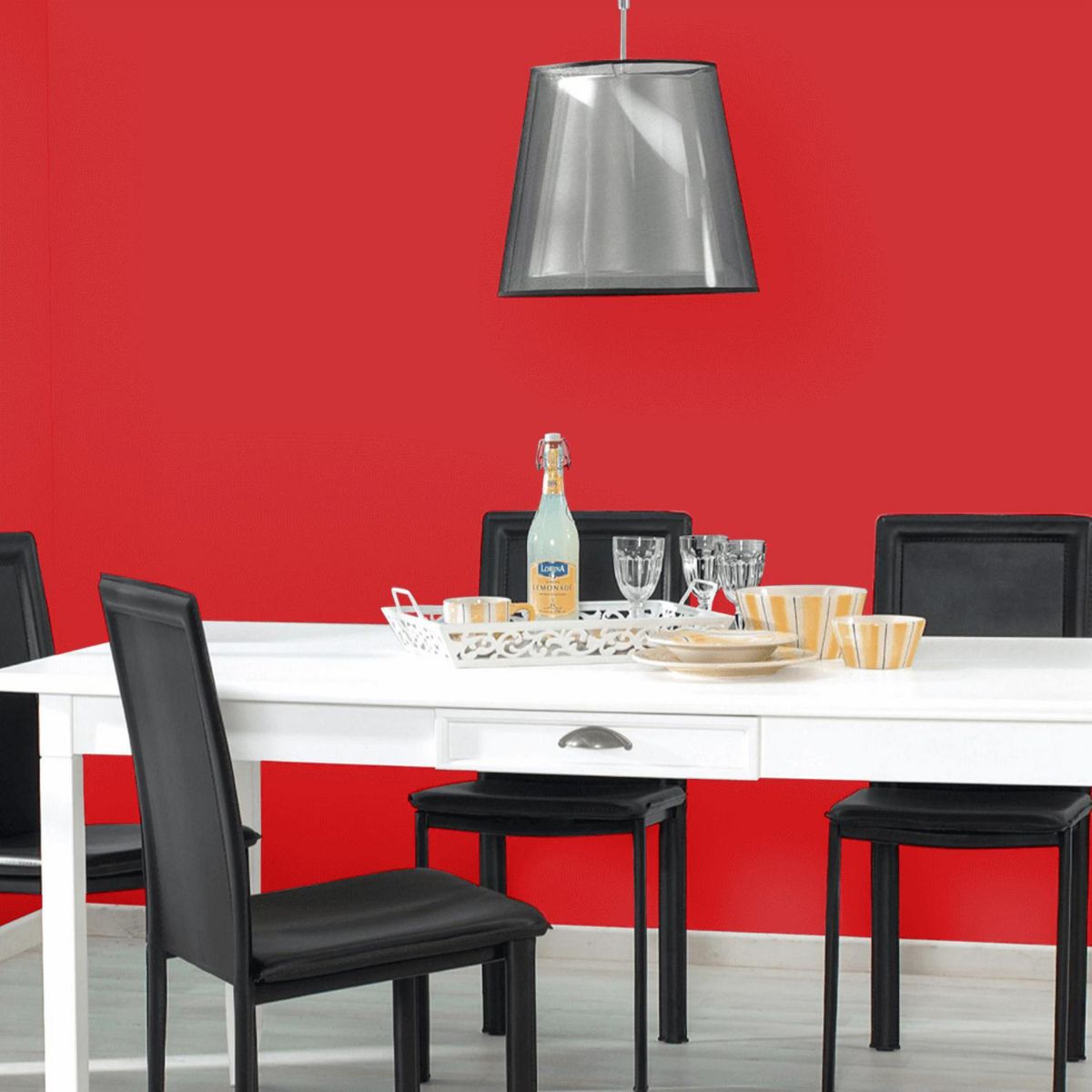  - Pintura Acrílica Mate 1 l Rojo Bermellón