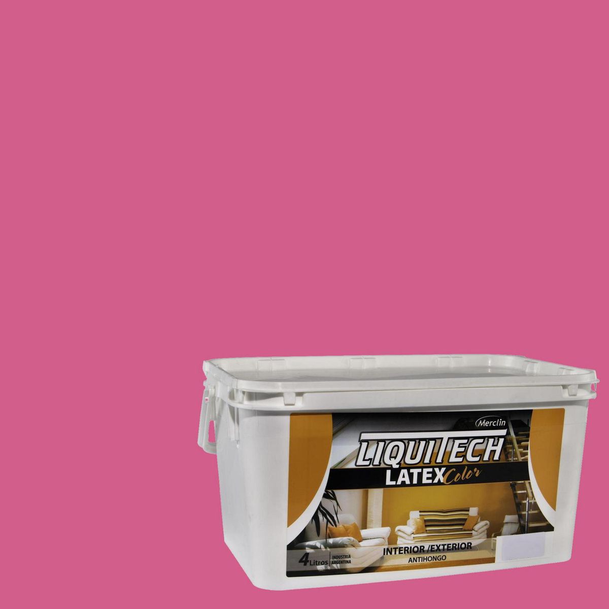  - Pintura Acrílica Mate 4 l Rosado Rosa Mosqueta