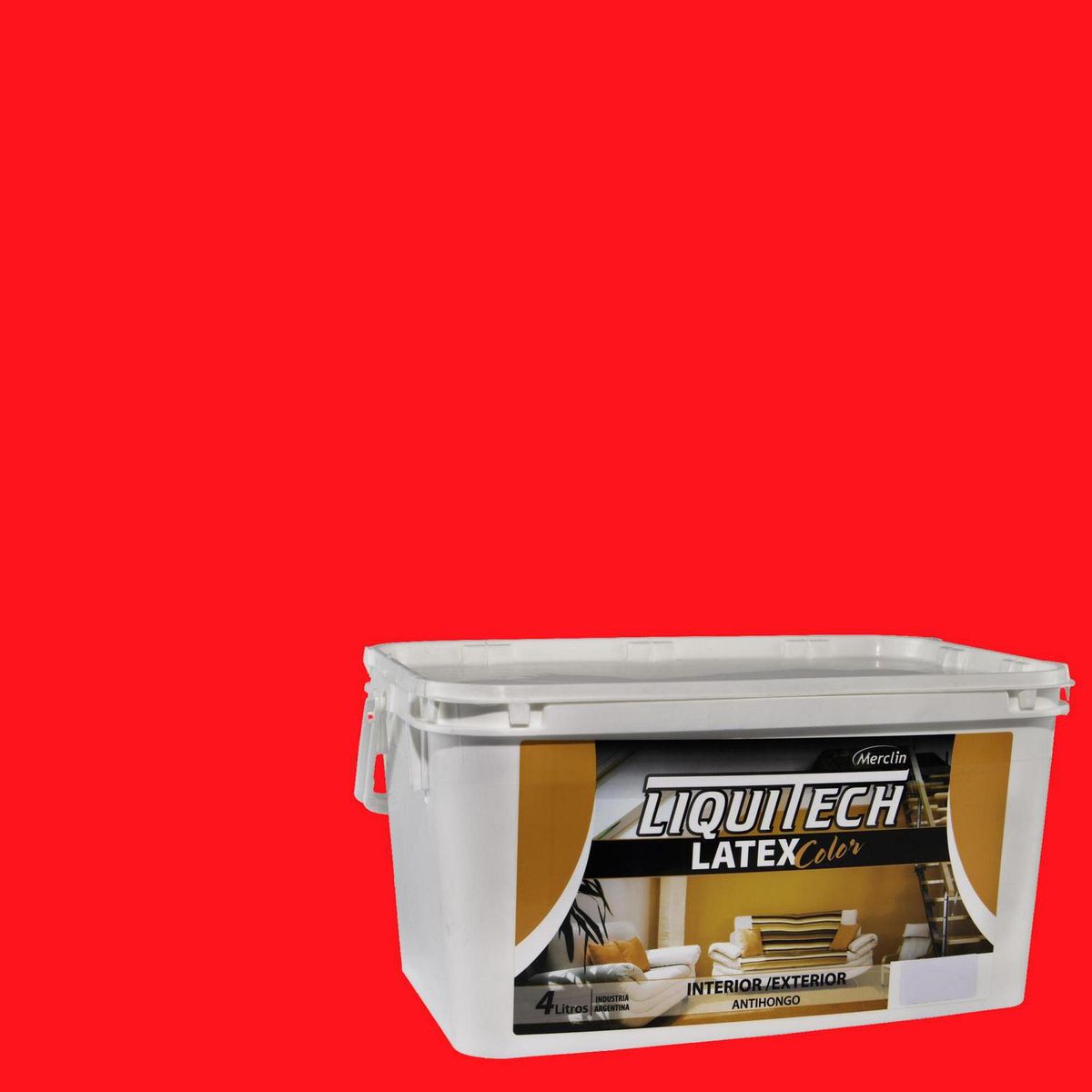  - Pintura Acrílica Mate 4 l Rojo Bermellón