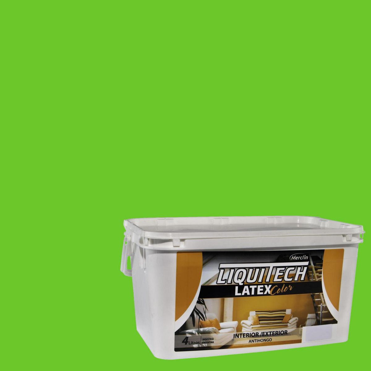  - Pintura Acrílica Mate 4 l Verde Manzana