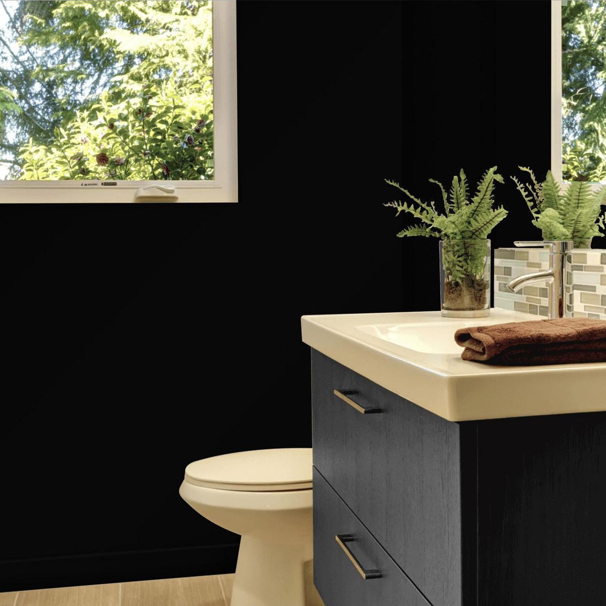 MERCLIN - Pintura Acrílica Mate 4 l Negro Negro