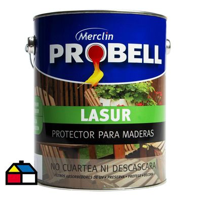 Protector madera Probell Lasur 4l roble oscuro satinado