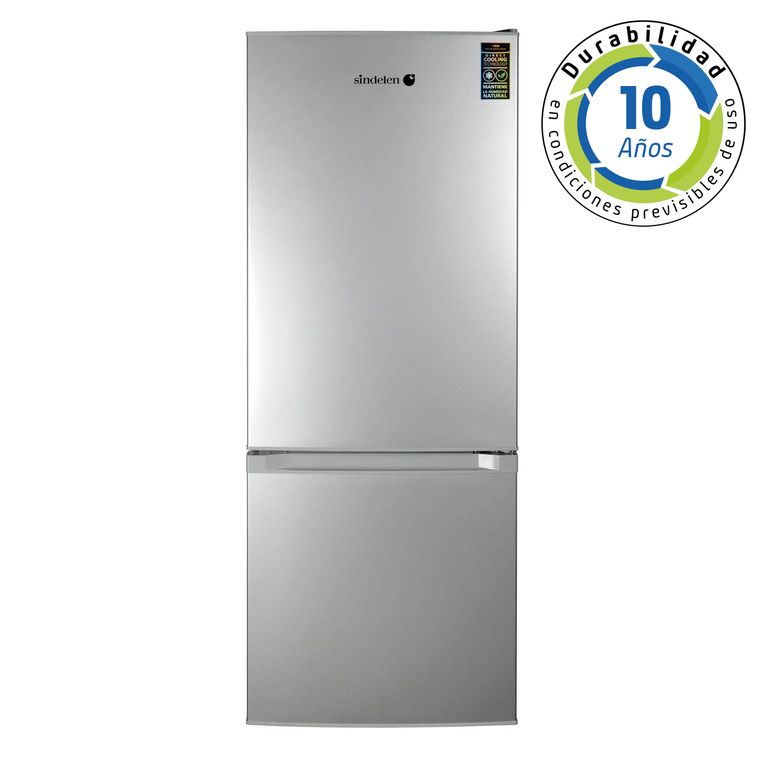 SINDELEN Refrigerador Bottom Freezer Frío Directo 184 Litros Inox RD-2225SI