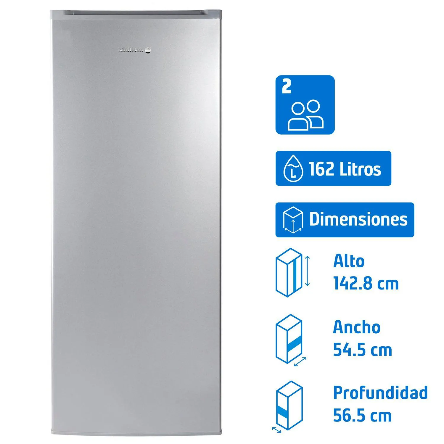 Freezer Vertical 162 Litros Silver SFV-205SI | Sodimac - Falabella