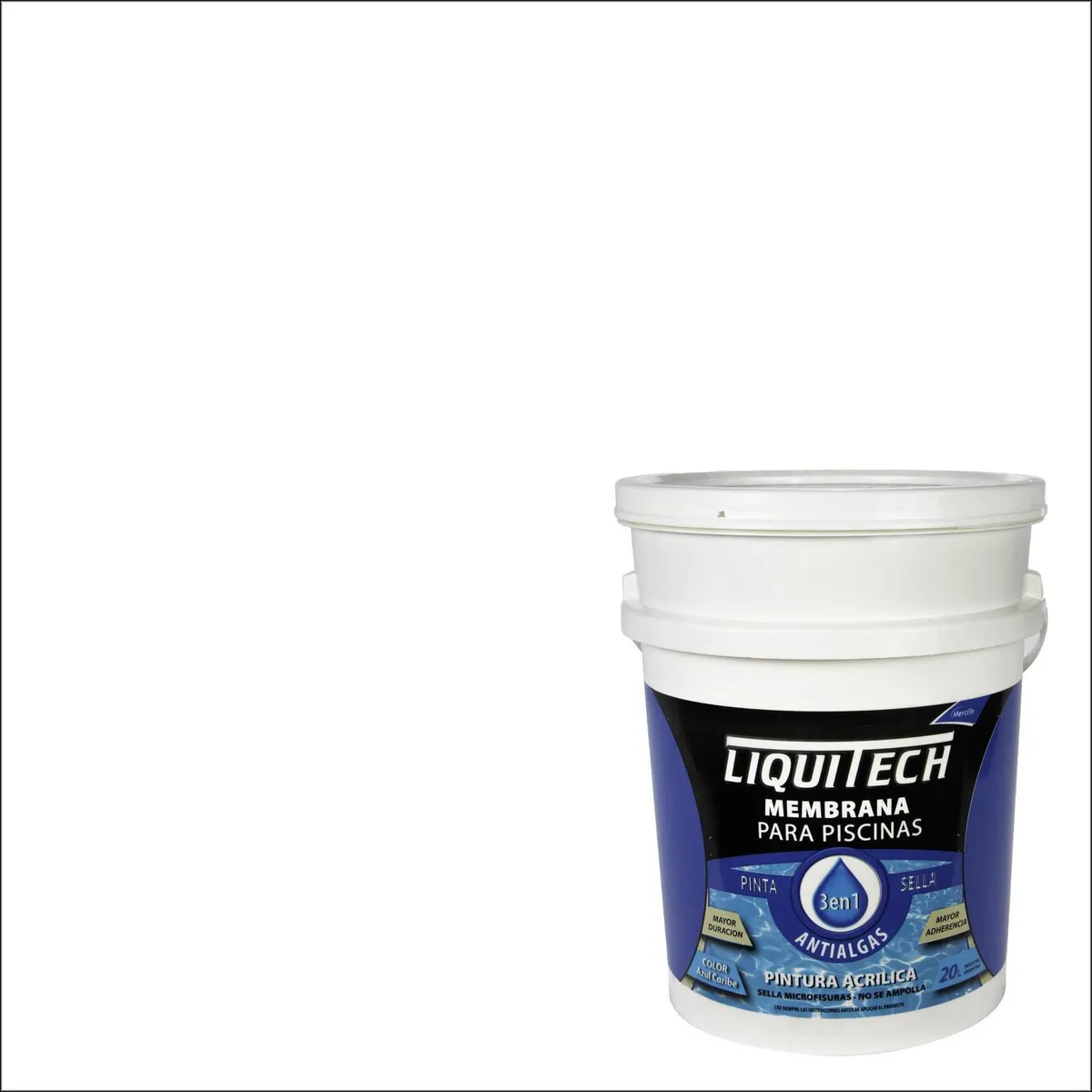 MERCLIN - Membrana para Piscinas Tineta 20 l Mate Blanco
