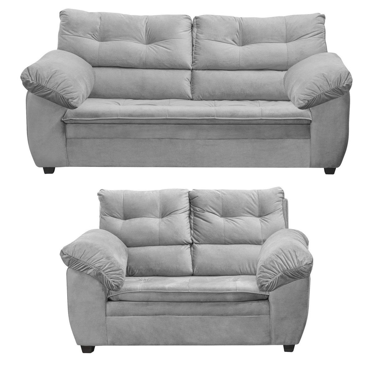 INNOVAMUEBLES - Living 5 cuerpos Liverpool 220x100x92 cm Gris oscuro