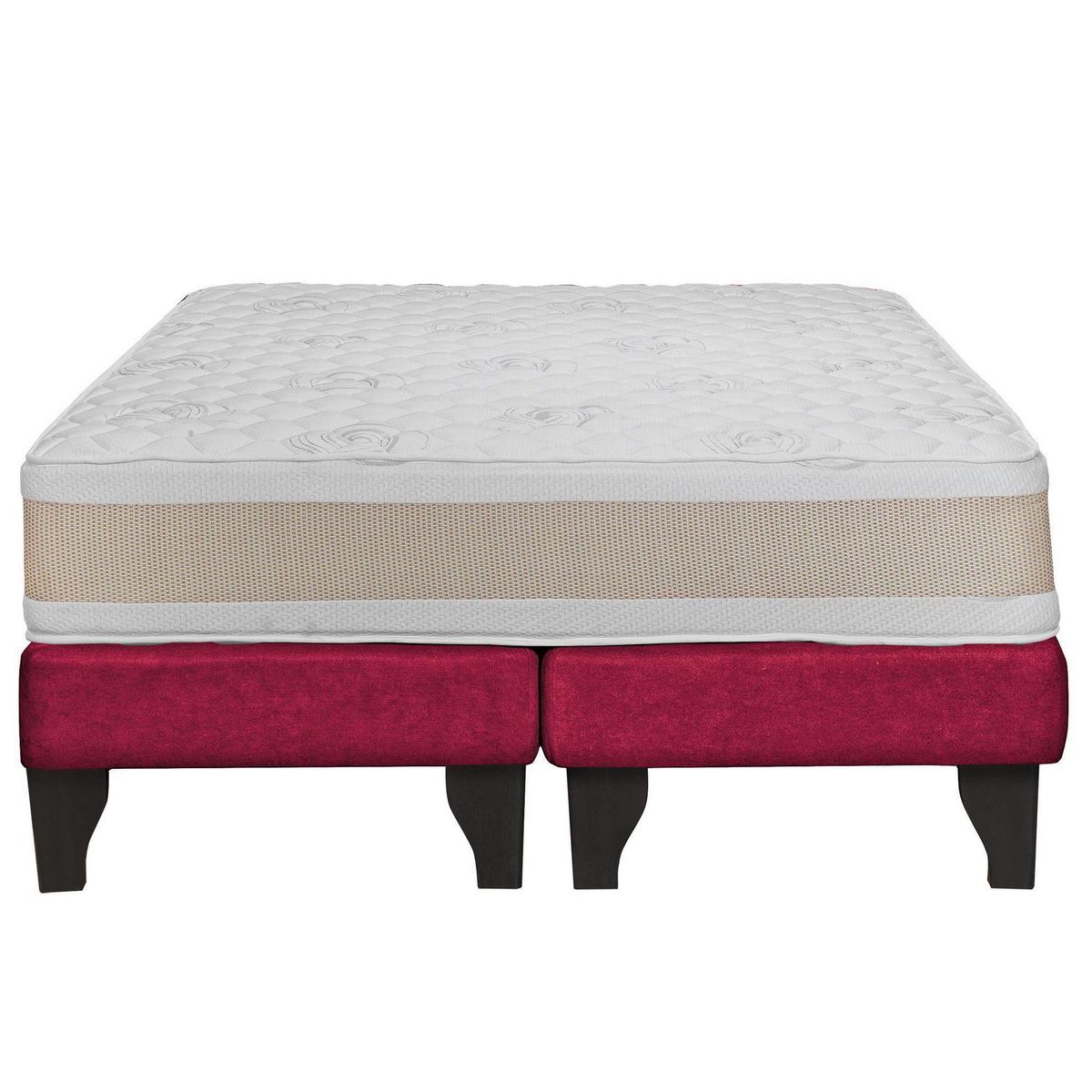 JUST HOME COLLECTION - Cama 2 plazas Europea Comfort Gold Burdeo