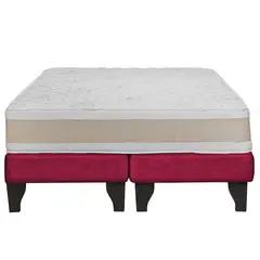 JUST HOME COLLECTION - Cama 2 plazas Europea Comfort Gold Burdeo