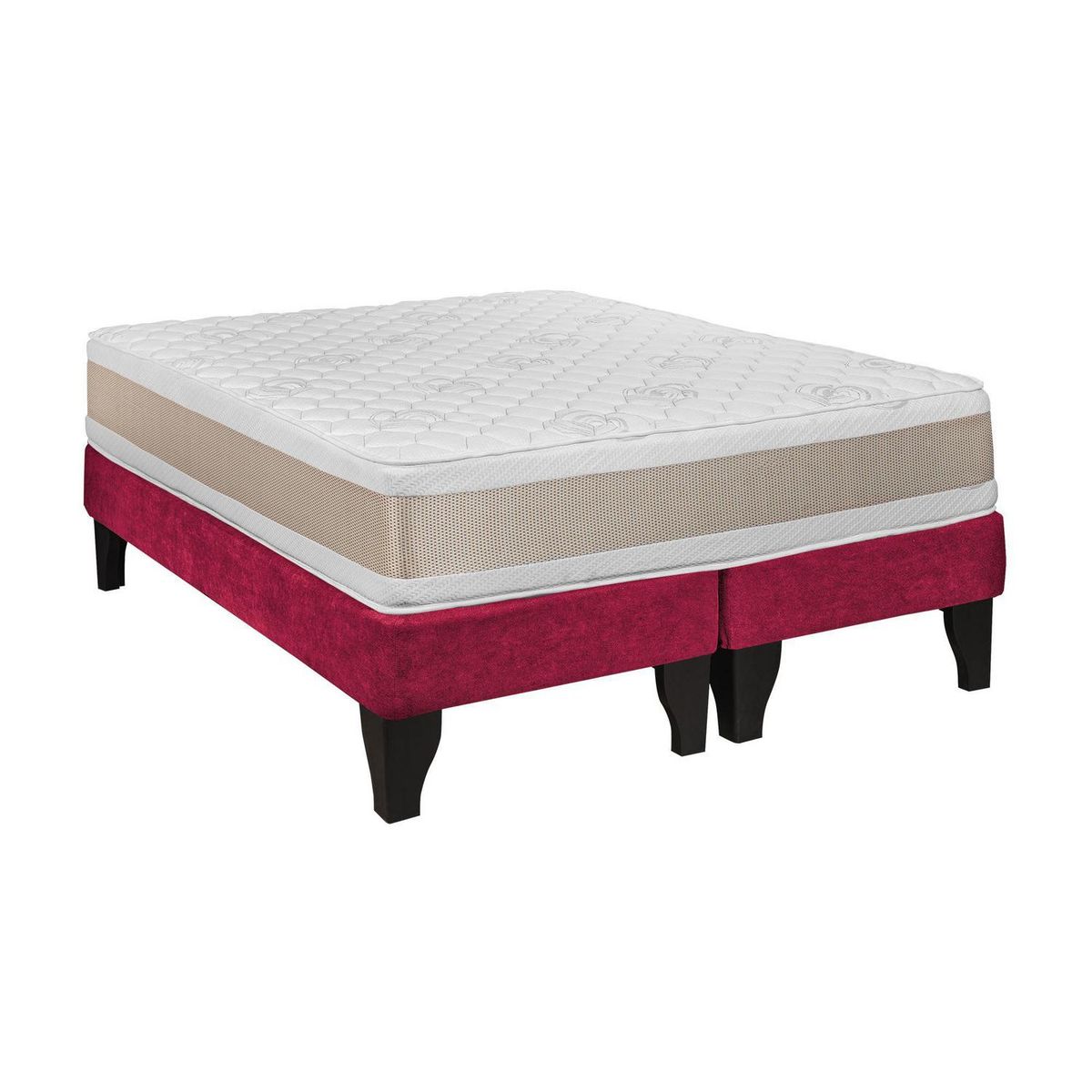 JUST HOME COLLECTION - Cama 2 plazas Europea Comfort Gold Burdeo