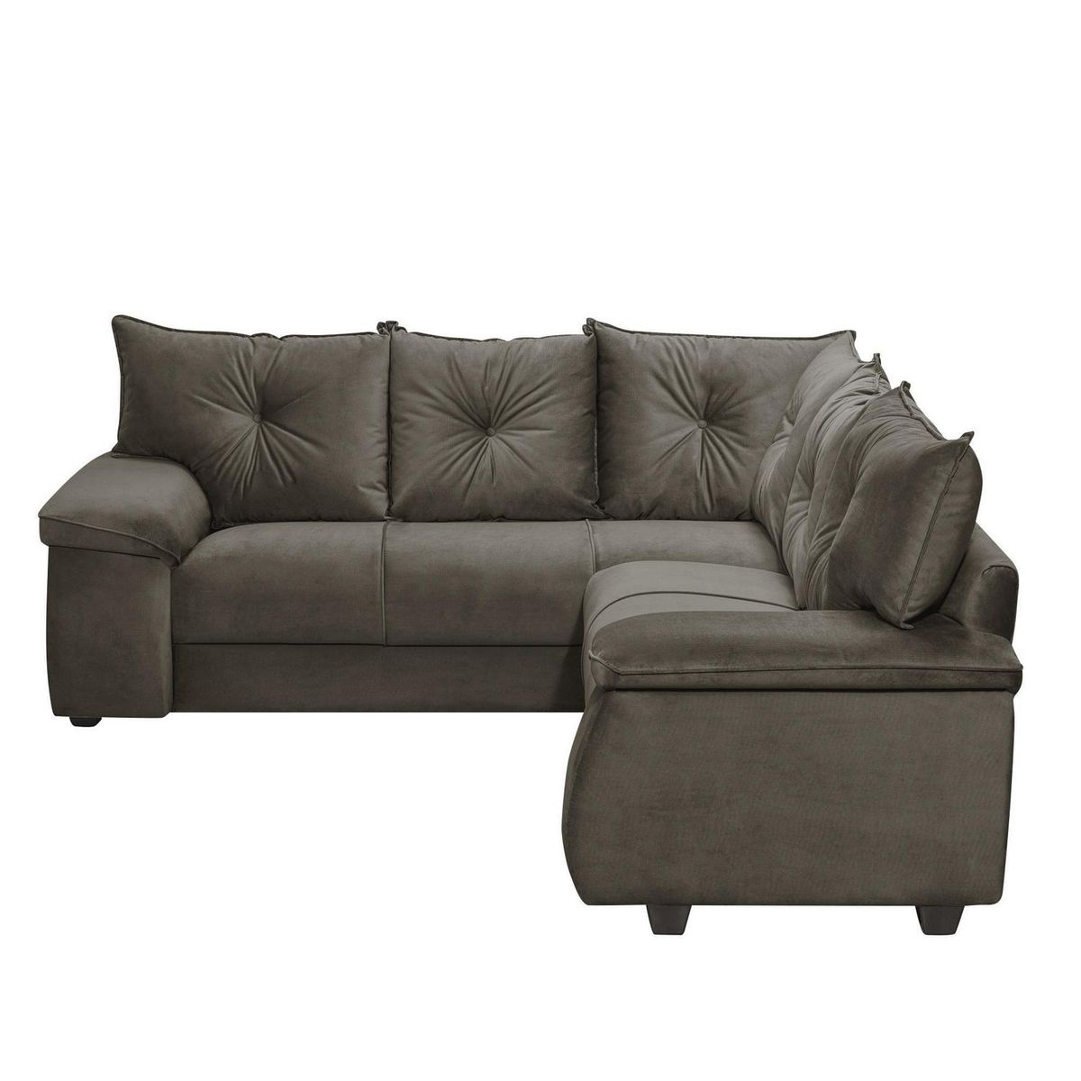 INTERMUEBLES - Sofá Seccional 5 cuerpos Fortaleza 210x75x203 cm Chocolate