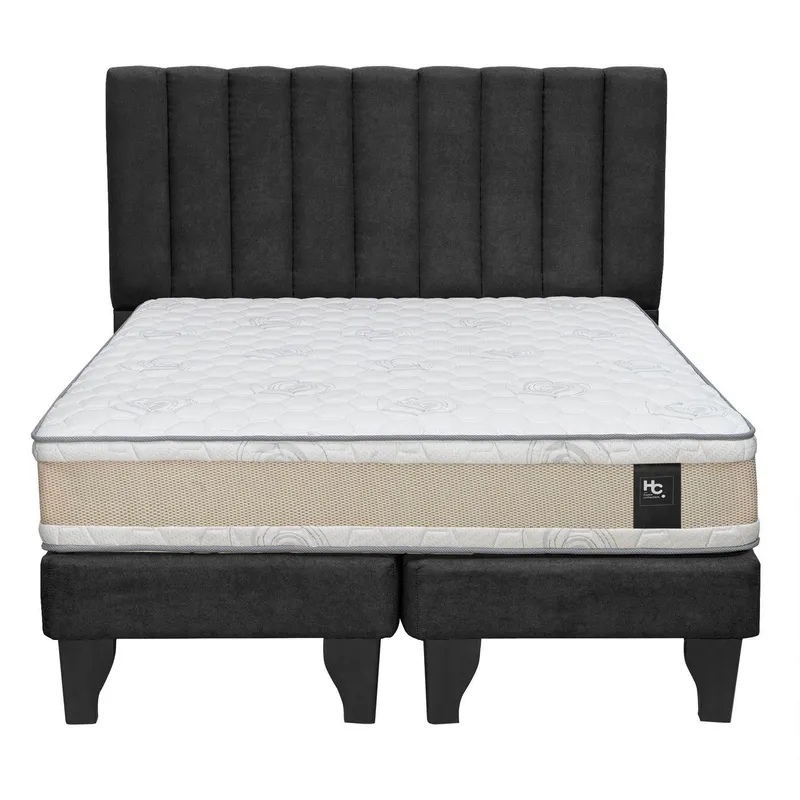 JUST HOME COLLECTION - Combo Cama Comfort Gold Negro