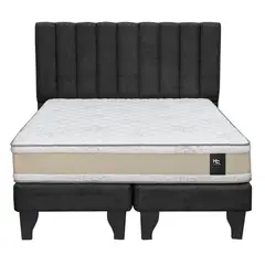 JUST HOME COLLECTION - Combo Cama Comfort Gold Negro