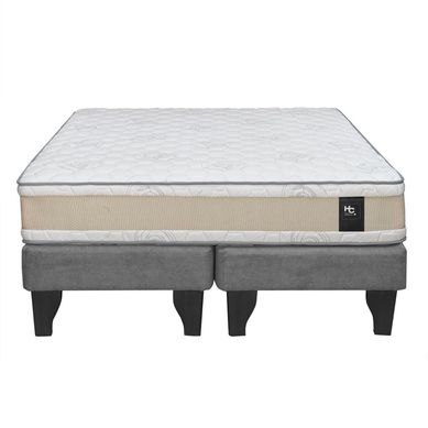 Cama 2,0 plazas gris