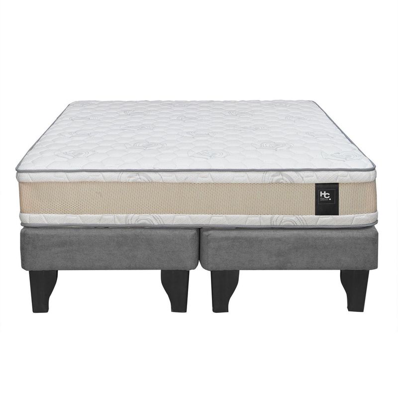 - Cama 2 Plazas Europea Comfort Gold Gris