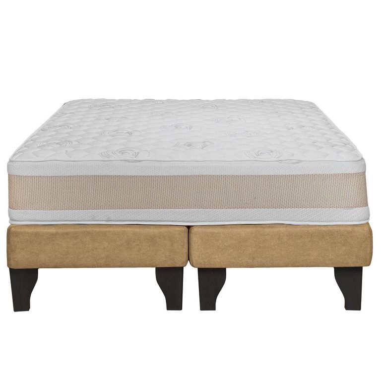 Cama 2 plazas Europea Comfort Gold Azul