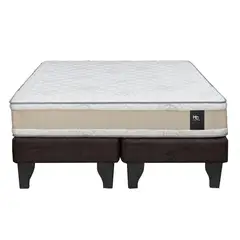 JUST HOME COLLECTION - Cama 2 plazas Europea Comfort Gold Chocolate