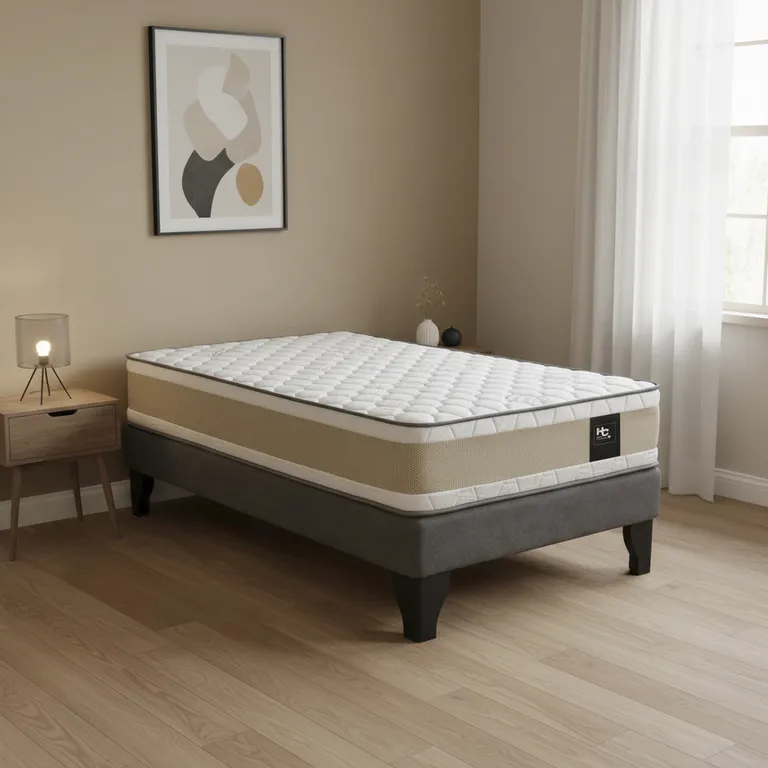 Cama 1.5 plazas Europea Comfort Gold Café