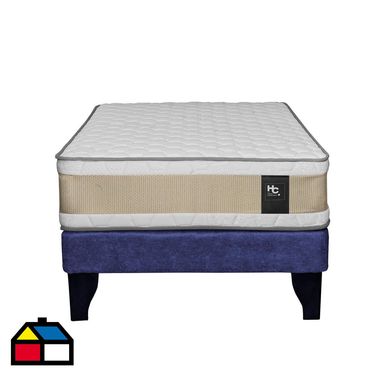 Cama 1,5 plazas azul
