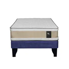 JUST HOME COLLECTION - Cama 1.5 plazas Europea Comfort Gold Azul