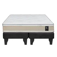 JUST HOME COLLECTION - Cama 2 plazas Europea Comfort Gold Negro