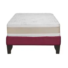 JUST HOME COLLECTION - Cama 1.5 plazas Europea Comfort Gold Burdeo