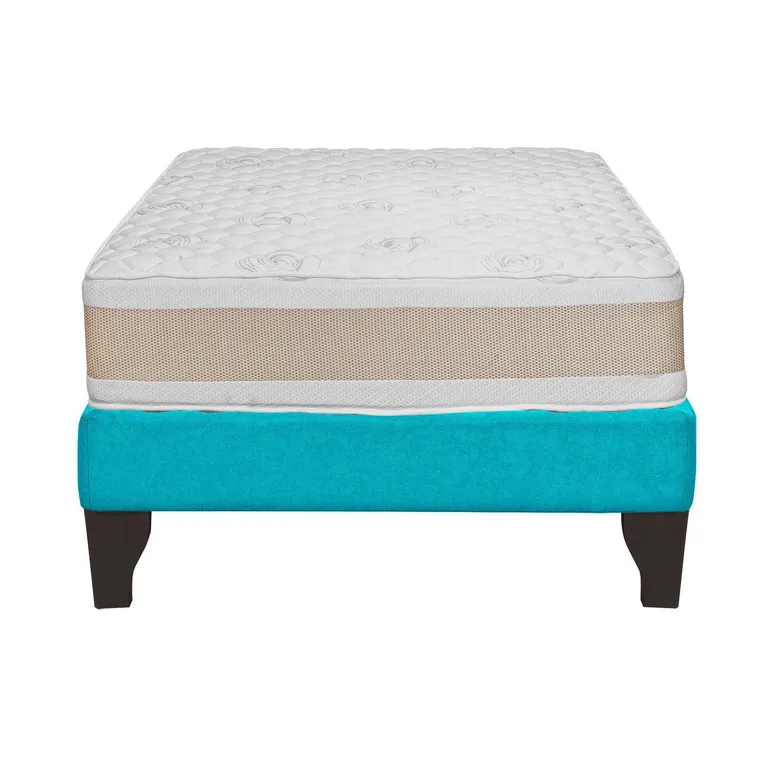 Cama 1.5 plazas Europea Comfort Gold Azul