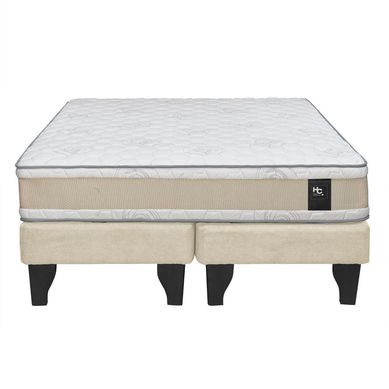 Cama 2,0 plazas beige