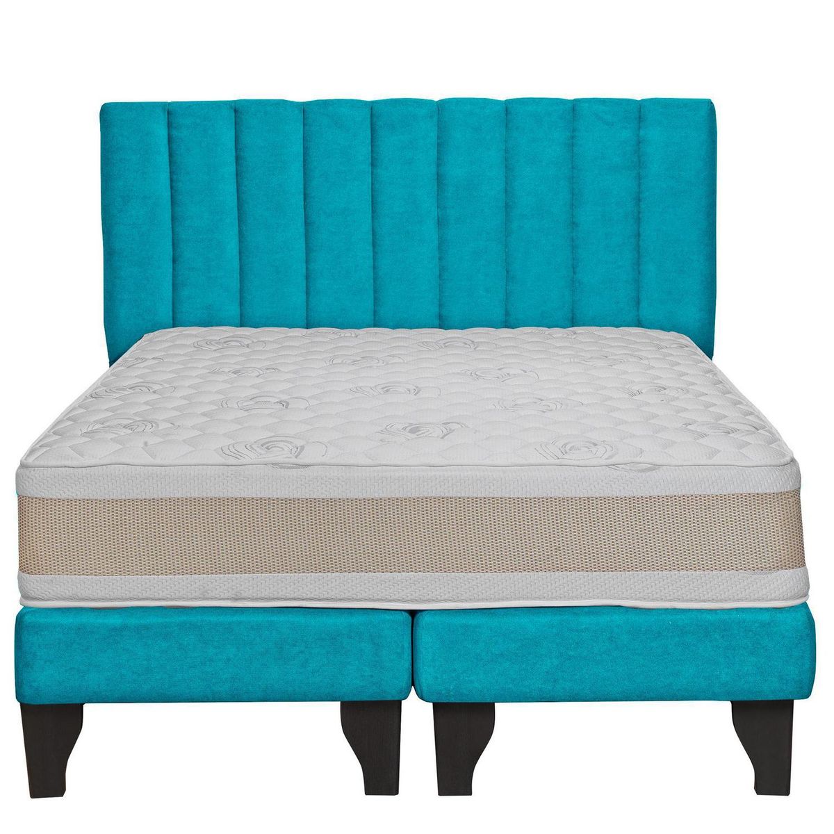 JUST HOME COLLECTION - Colchón Premium + Respaldo + Base 2,0 Plazas Calipso