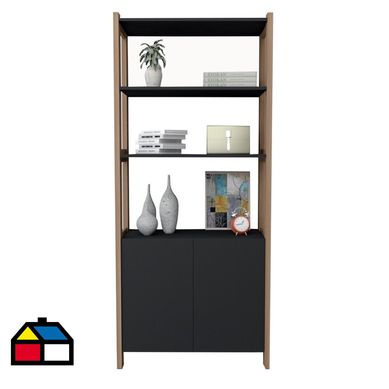 Armario Smart Amber 2 puertas negro