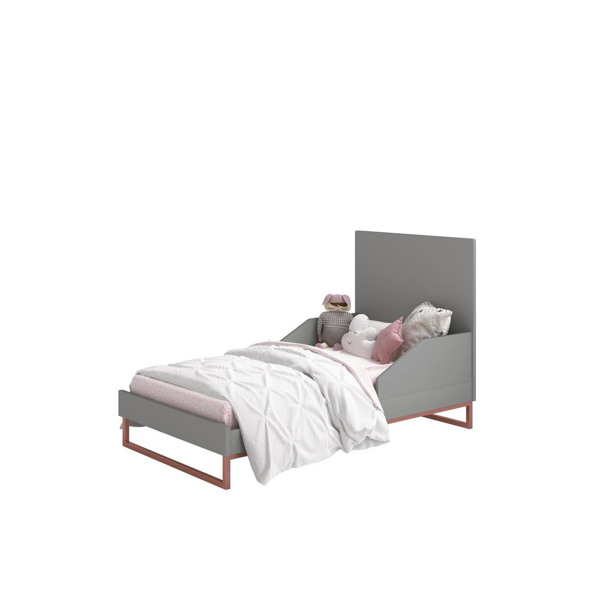 KIDSCOOL - Cuna Noah 15245 Gris 100x76x134 cm