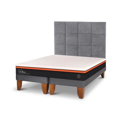 Cama europea Bee Comfort King  + Muebles