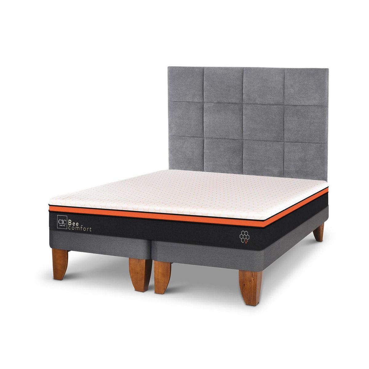 CIC - Cama europea Bee Comfort King + Muebles