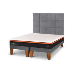 CIC - Cama Europea Bee Comfort King + Muebles