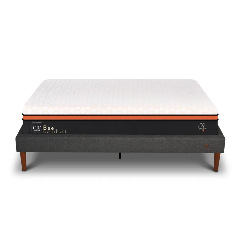 CIC Cama 2 plazas Europea Curve Bee Comfort Gris