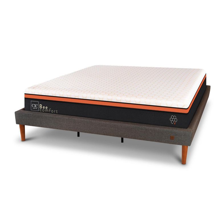 CIC Cama King Europea Curve Bee Comfort Gris