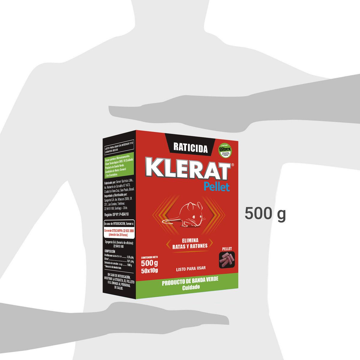 KLERAT - Raticida en pellet 500 gr