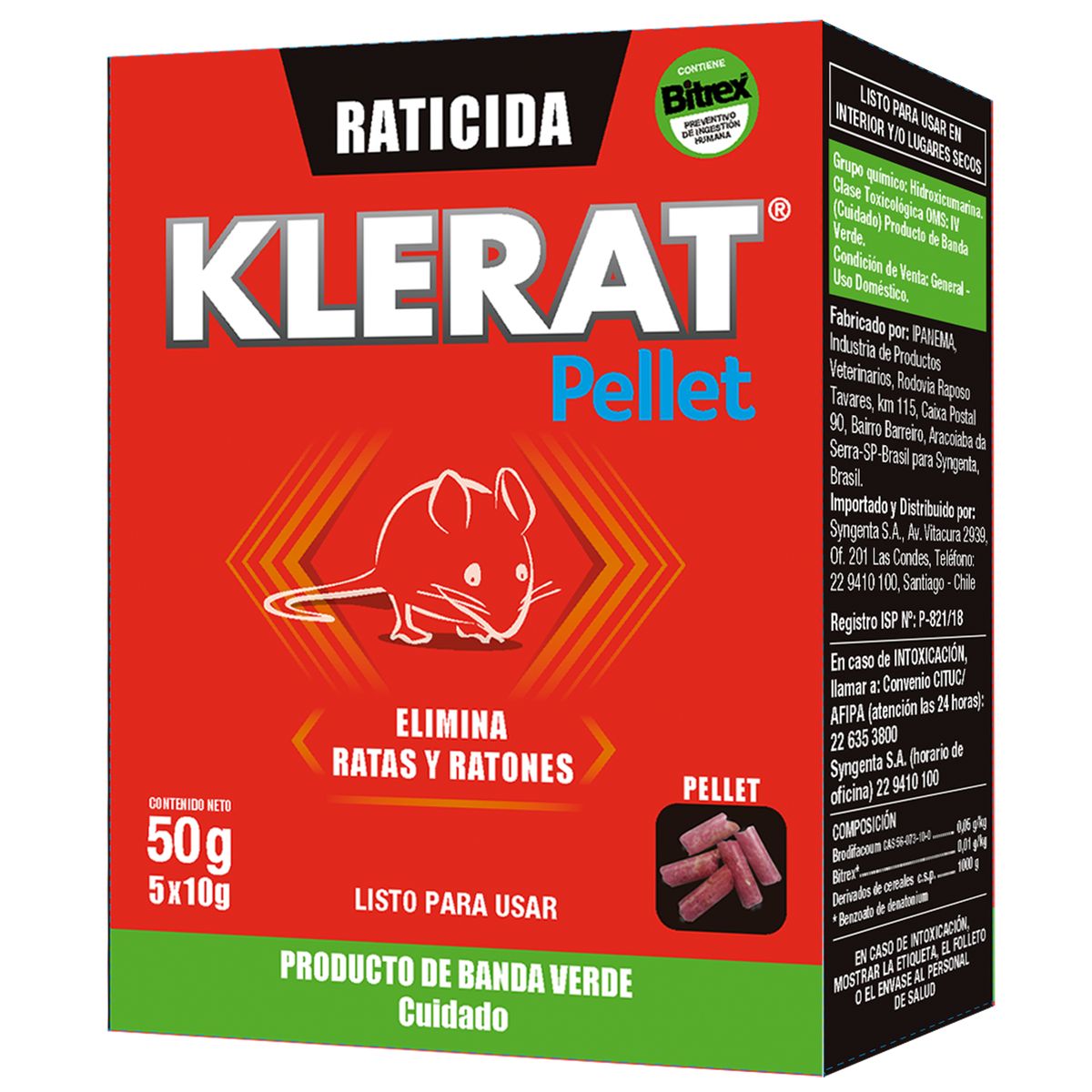 KLERAT - Raticida en pellet 50 gr