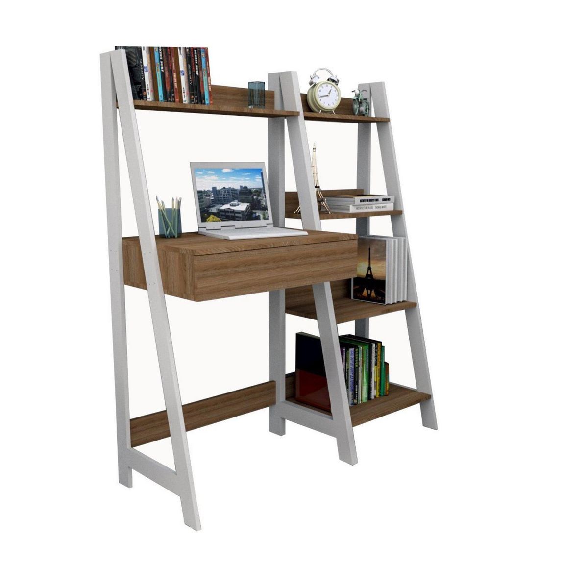 BE DESIGN - Estante Urban MDF 5 Nivel(es) 126x146x48 cm Café