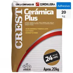 CREST - Adhesivo Cerámica Piso y muro Superficie Rígido 20 kg