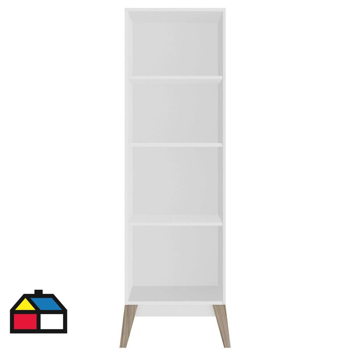 BE DESIGN - Estante Ámber París MDF 4 Nivel(es) 46.5x158x36 cm Blanco