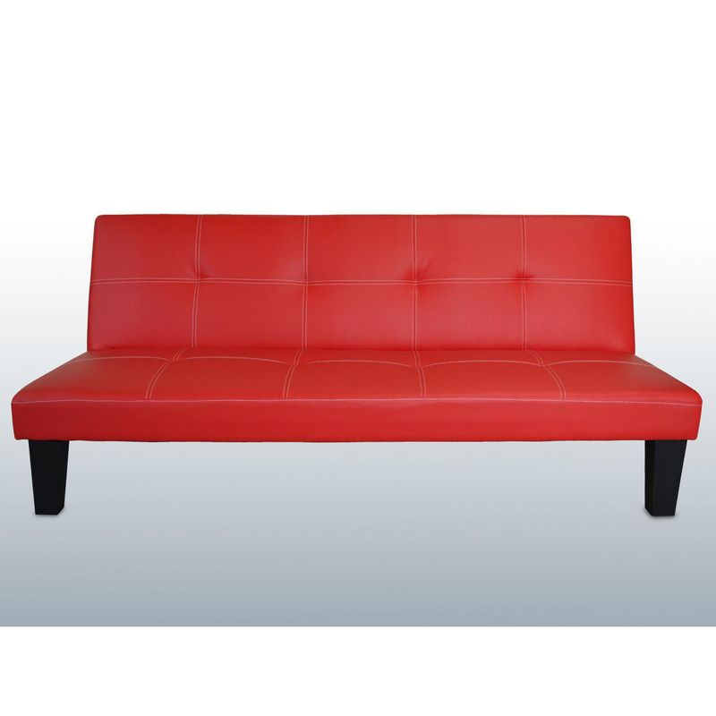 IDETEX - Futón Praga Negro 176x81x71 cm