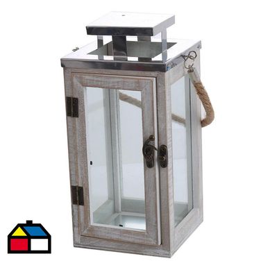 Farol madera florencia 27 cm