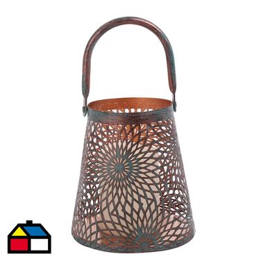 Farol mandala vela led 16 cm