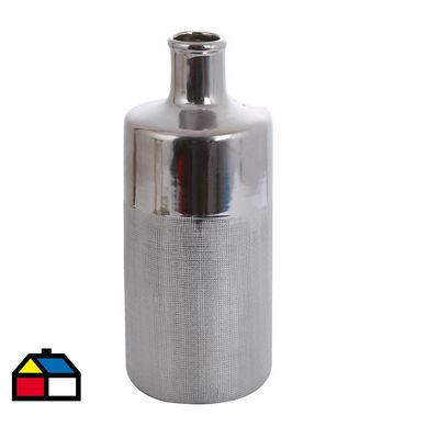 Botella decorativa silver 29 cm