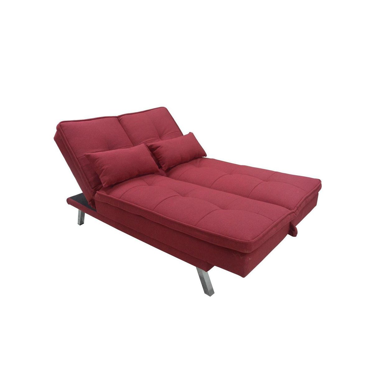 IDETEX - Futón Florencia Rojo 178x85x90 cm