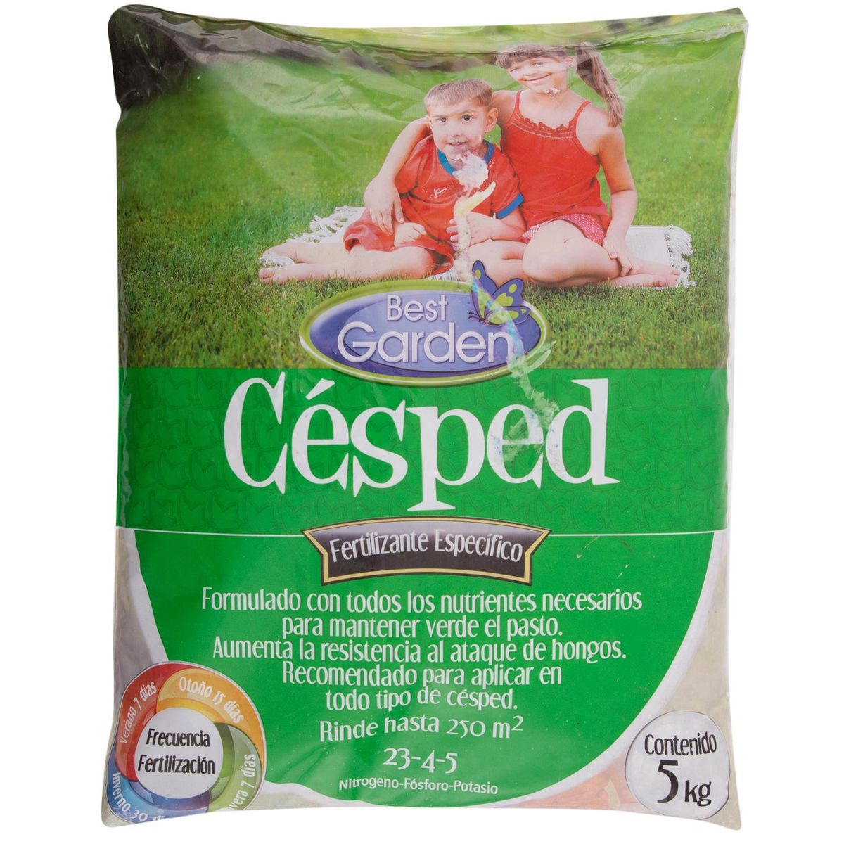 BEST GARDEN - Fertilizante para césped 5 kg bolsa
